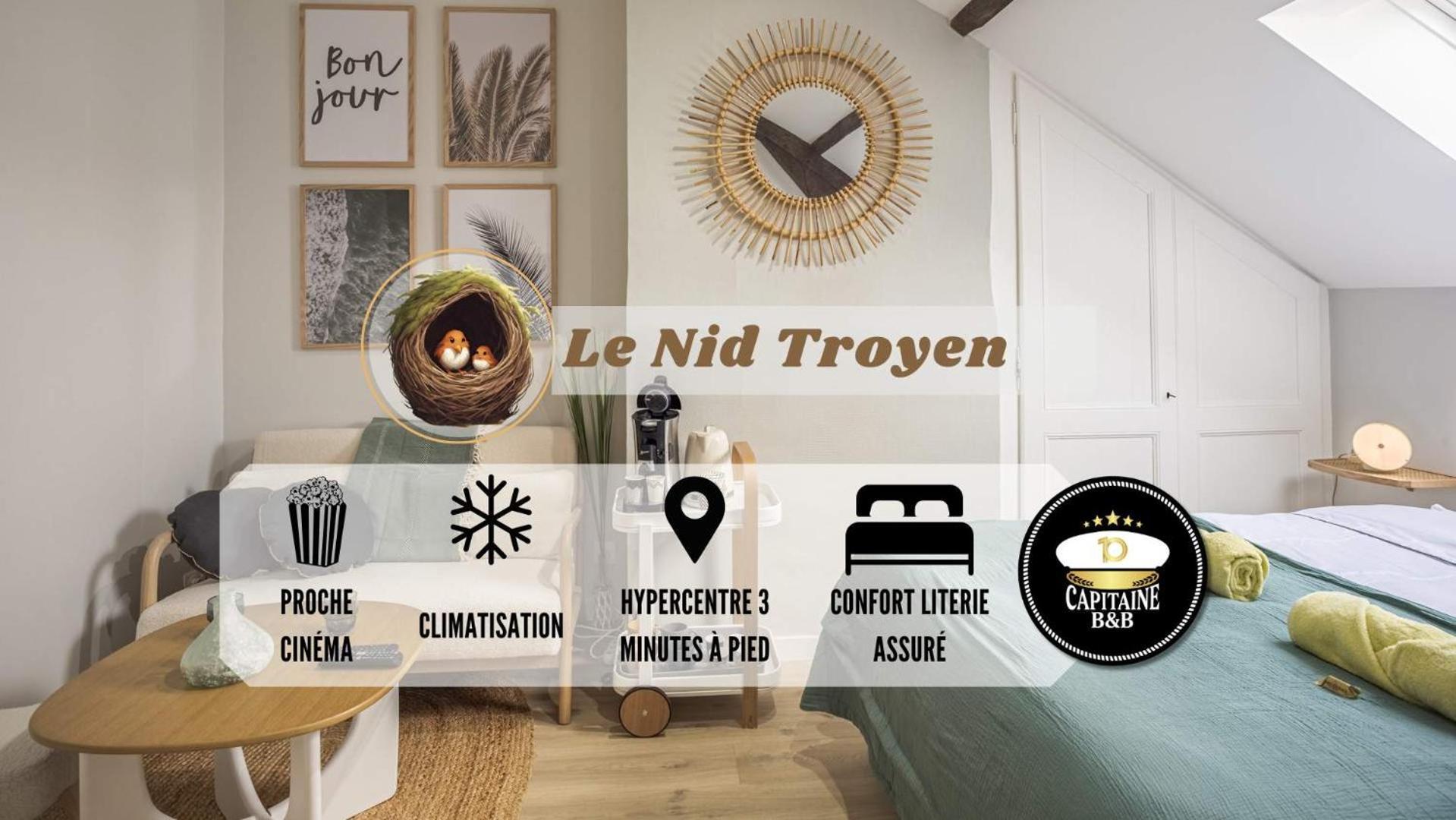 Le Nid Troyen - Proche Hypercentre - 2 Pers